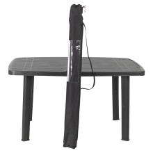 (Black) 2.4m Round Outdoor Garden Sun Shade Parasol