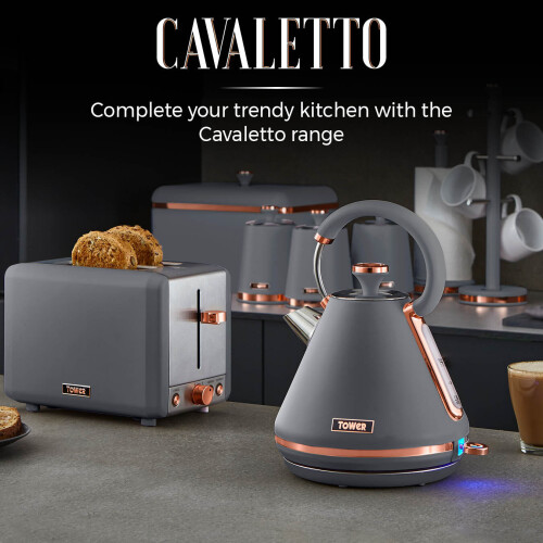 Tower Tower Cavaletto 3.5L Slow Cooker | Grey & Gold 2