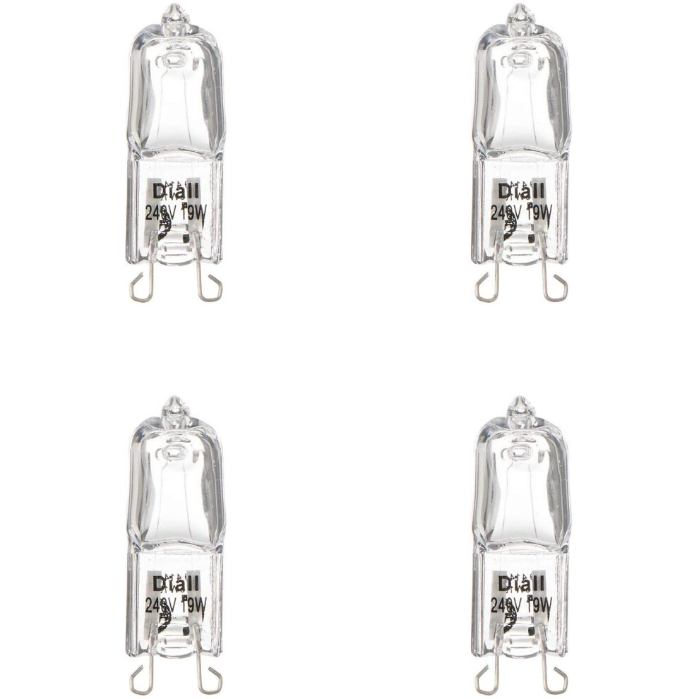 Diall Halogen Capsule Light Bulbs G9 219lm 230V 19W 4 Pack