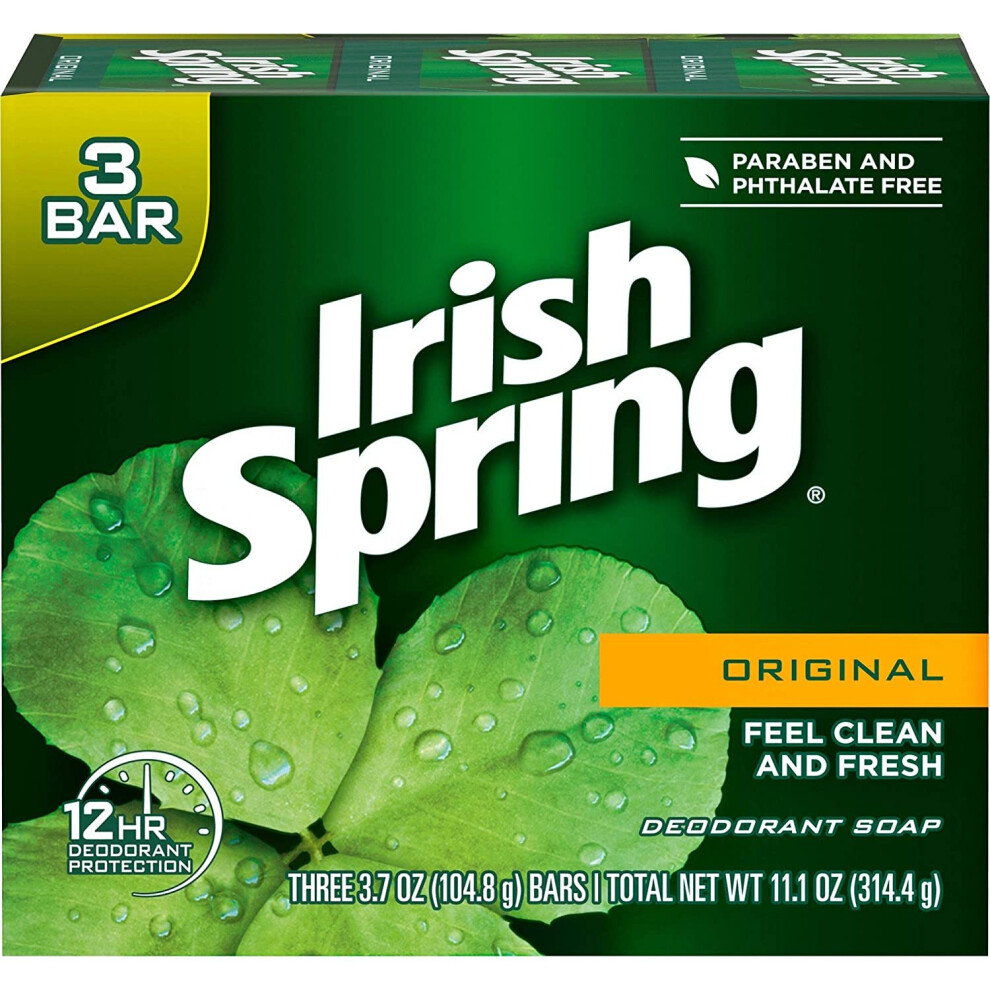 Irish Spring Original Deodorant Soap, 3 Count