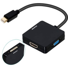 Thunderbolt Adapter, BENFEI 3-in-1 Mini DisplayPort to HDMI DVI VGA, Compatible for MacBook Air 2010-2017, MacBook Pro 2010-2015,Mac Mini 2010-2014,