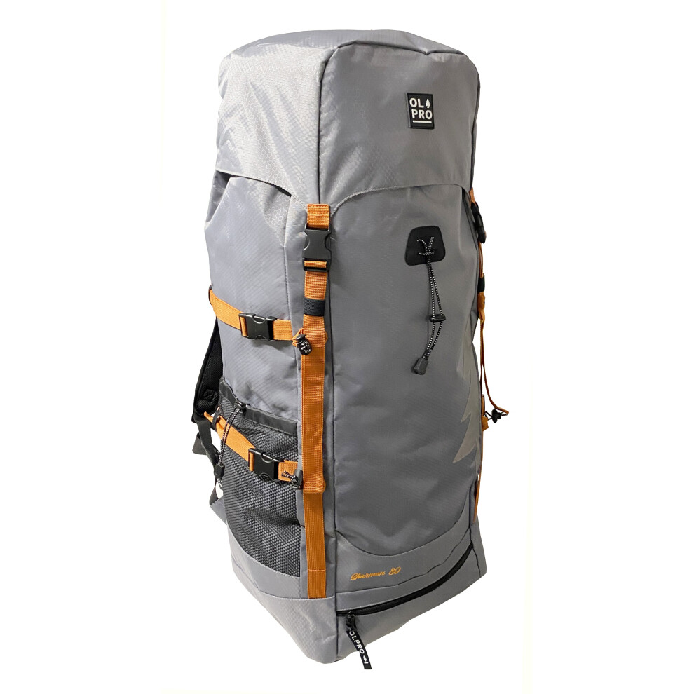 (Grey) Sharman 80L Rucksack