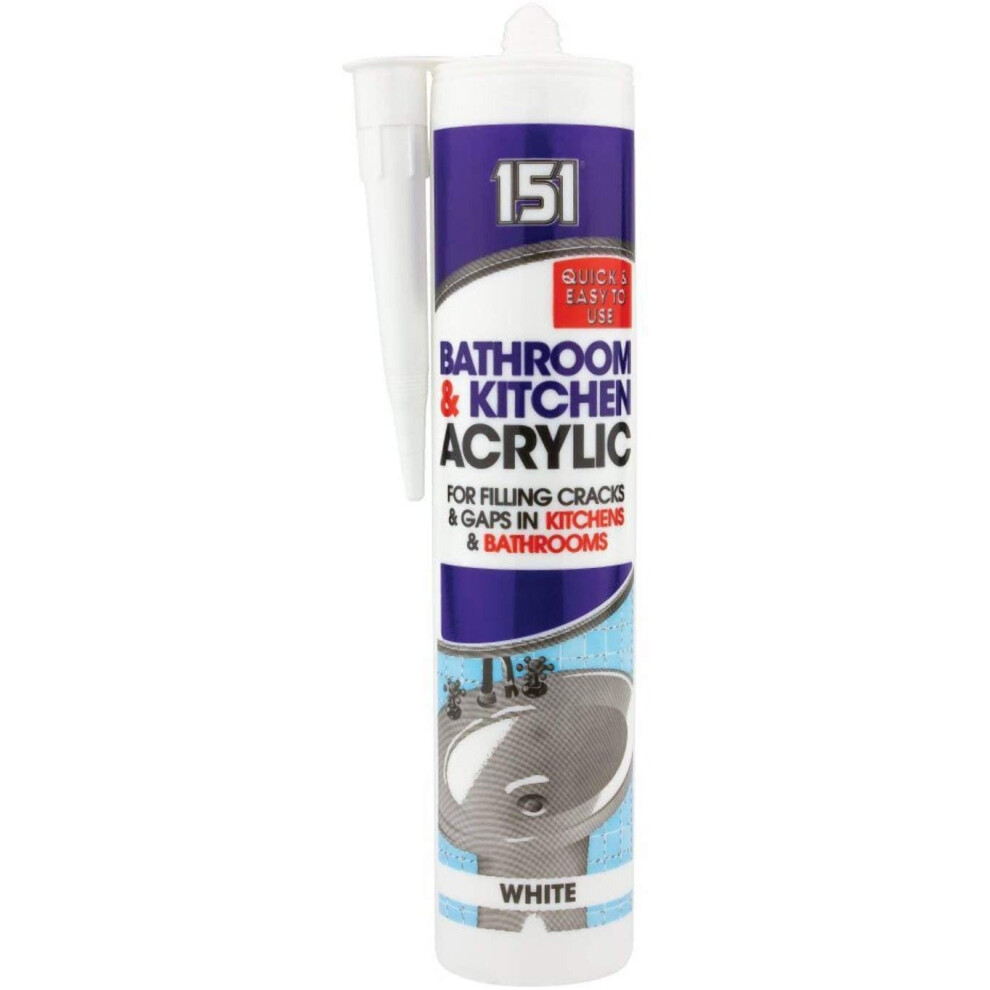 151 Bathroom & Kitchen Sealant White 5013748090610