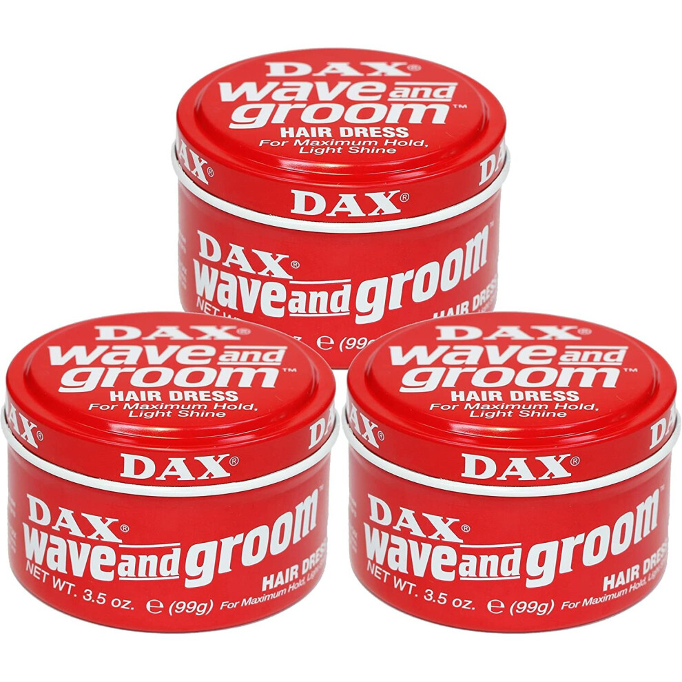 Dax Wave and Groom Hair Dress, 3.5 Ounce (Pack of 3) by DAX