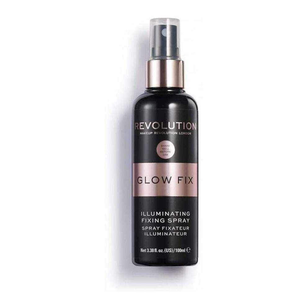 Makeup Revolution Pro Fix/Glow Fix, Illuminating Makeup Fixing Spray, 100 ml (Packaging May Vary)