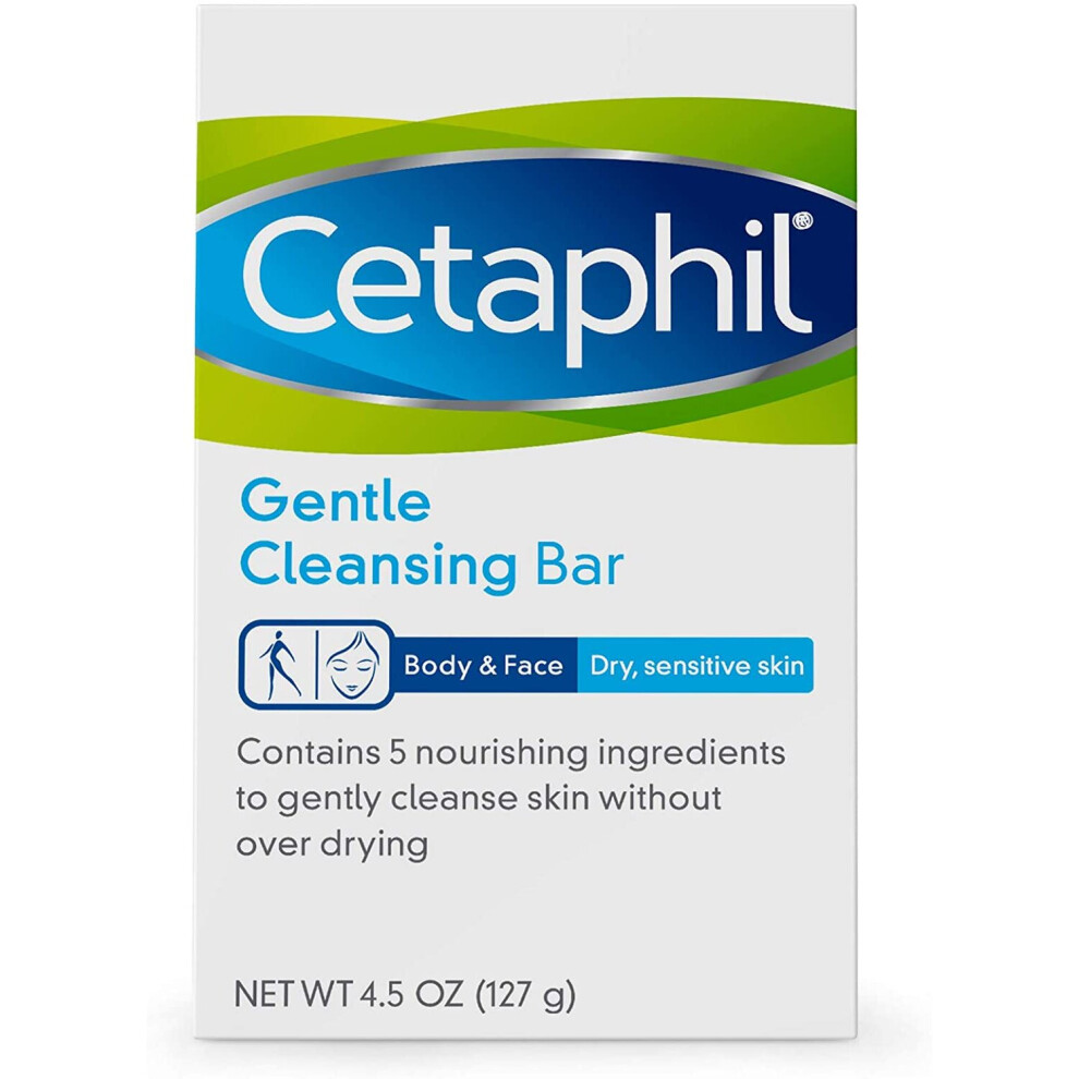 Cetaphil Gentle Cleansing Bar, 4.5 Ounce Bar (Pack of 3) by Cetaphil