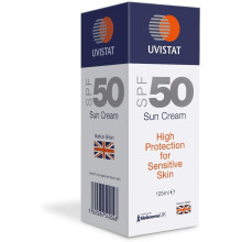Uvistat Sun Cream | SPF50 | Moisturising, Water Resistant Sun Cream for Sensitive Skin | 125 ml