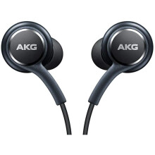 Official Samsung Galaxy S8 / S8+ Handsfree Headphones/Earphones - Tuned by AKG/Harman Kardon - Black (EO-IG955BSEGWW) - Bulk Packed, Frustration Free