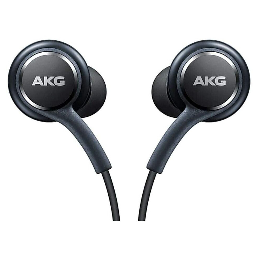 Samsung Official Galaxy S8 / S8+ Handsfree Headphones/Earphones - Tuned By Akg/Harman Kardon - Black (Eo-Ig955bsegww) - Bulk Packed, Frustration Free