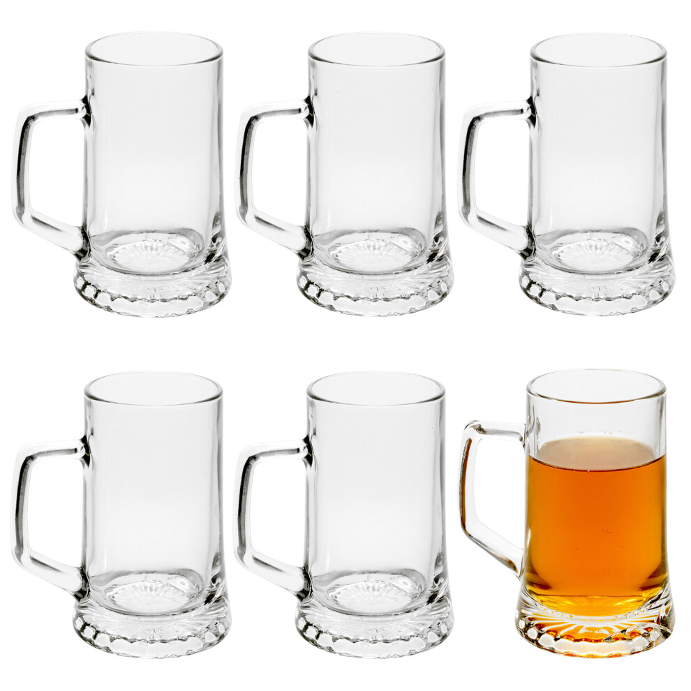 Bormioli Rocco (6) 500Ml Beer Glass Stein Tankard Mug