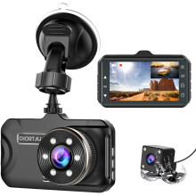CHORTAU Dash Cam For Cars Front and Rear Full HD 1080P, Dual Dash Cam 170° Wide Angle 3.0 inch, Dashboard Camera with WDR Night Vision, Loop