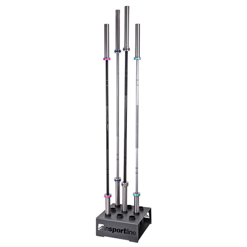 Barbell Rack Racky for Olympic 2" Bars - Compact, 9 holes, Stable 2