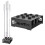 Barbell Rack Racky for Olympic 2" Bars - Compact, 9 holes, Stable 1