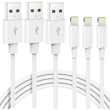 Lightning Cable MFi Certified iPhone Charger Cable, MarchPower 3Pack 2M Extra Long Lightning to USB Cable Fast Charging & Syncing iPhone Cord for