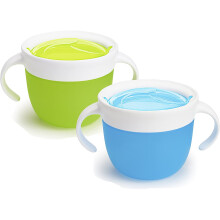 Munchkin 2 Piece Snack Catcher, Blue/Green