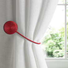 (6cm x 38cm, Red) Cirque Magnetic Curtain Tie/Holdbacks