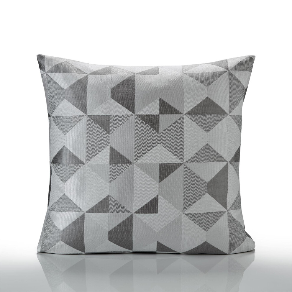 (45cm x 45cm, Silver) Scandi Cushion cover