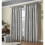 (117cm x 183cm, Silver) Reflections Fully Lined Pencil Pleat Curtains Pair 4