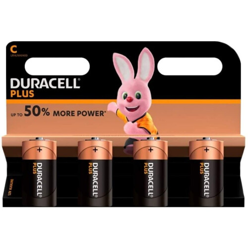 Duracell Duracell Plus MN1400 Alkaline C Batteries - 4-Pack