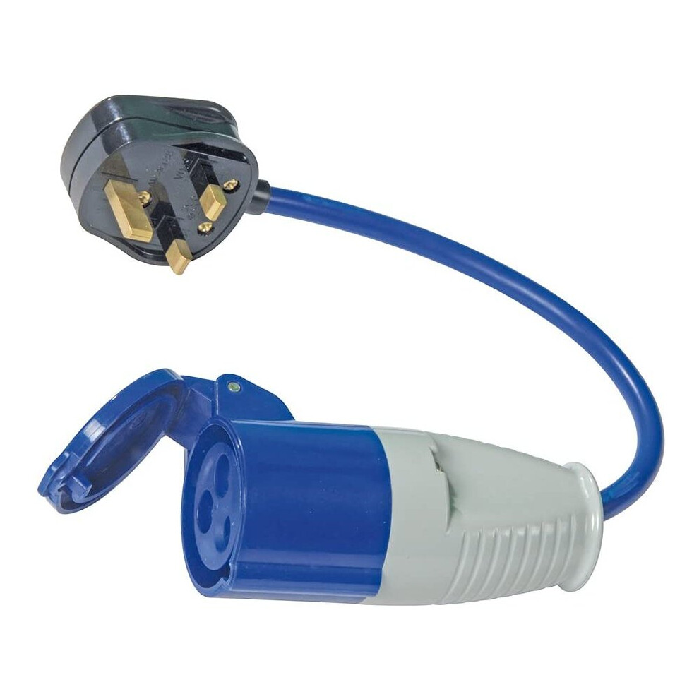 PowerMaster 818738 Fly Lead Converter 13A Plug to 16A Socket