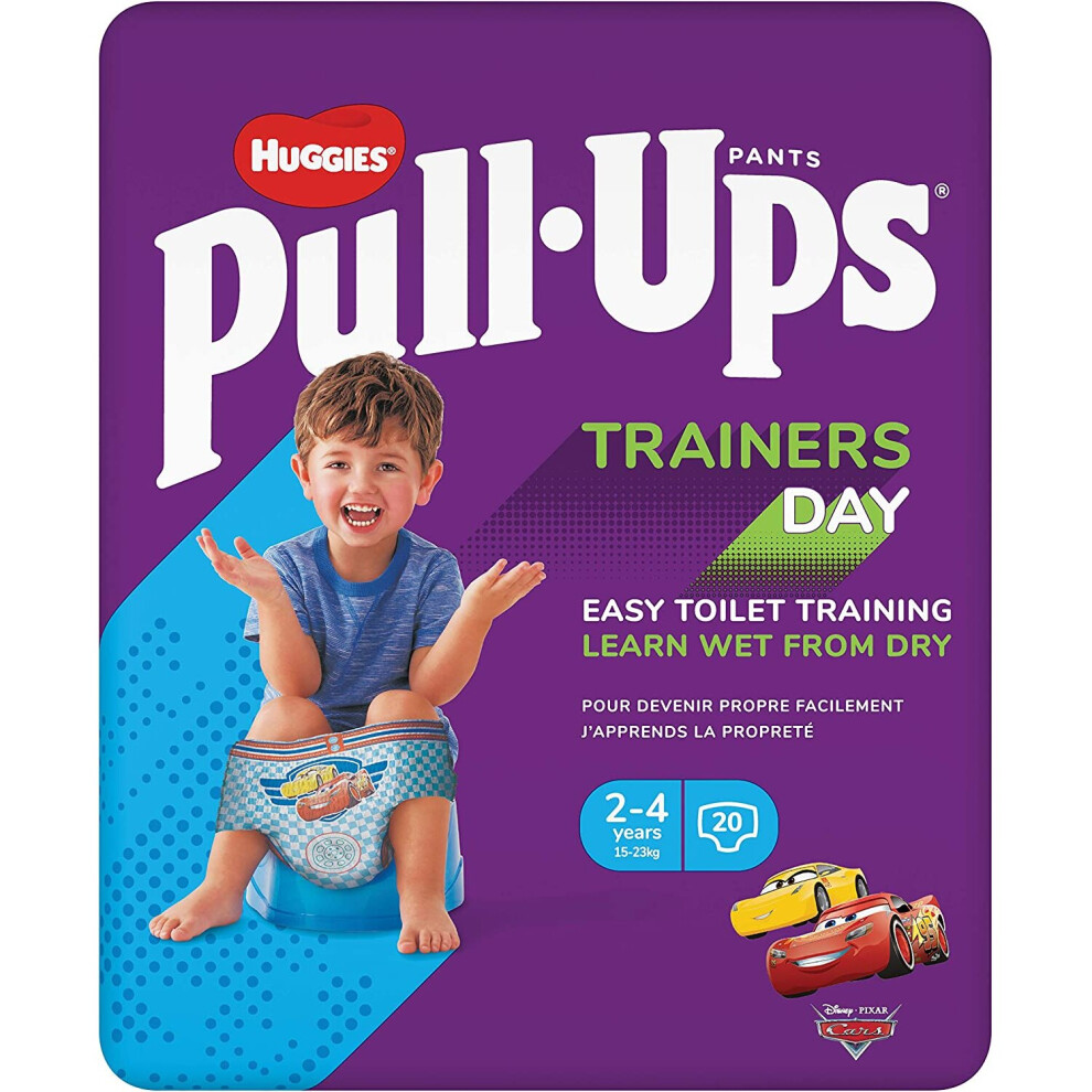 HUGGIES Pull-Ups Trainers Day time Boy, Size 2-4 Years 20 Training Pants