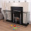 Clippasafe Extendable Fireguard, Black 2