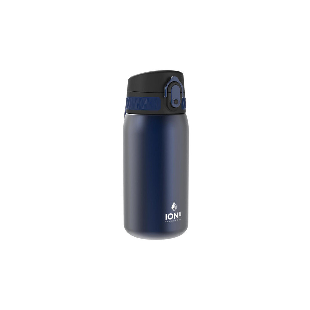 (Navy) Ion8 Leak Proof Steel Water Bottle, Vacuum Insulated, 320ml