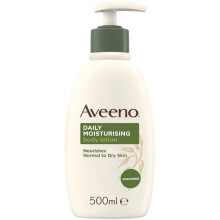 Aveeno Daily Moisturising Lotion 500 ml – 24-Hour Hydration with Prebiotic Oatmeal, Fast-Absorbing, Gentle for Normal to Dry & Sensitive Skin