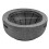 Dellonda Round MgO Fire Pit with BBQ Grill, Ø60cm, Safety Mesh Screen - Dark Grey - DG189 9