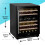 Dellonda Baridi 46 Bottle Dual Zone Wine Cellar Fridge with Digital Touch Screen Controls, Black - DH79 5