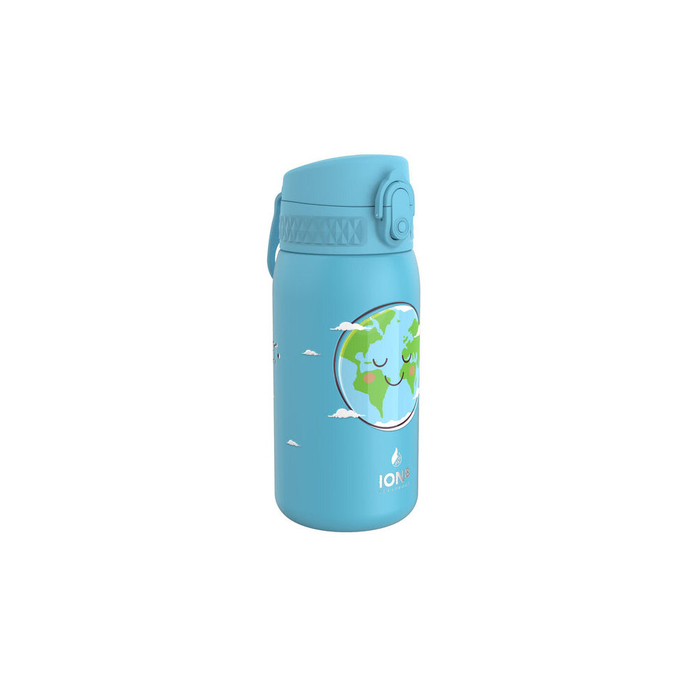 Ion8 Leak Proof Steel Water Bottle, Vacuum Insulated, Happy Planet, 320ml