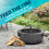 Dellonda Round MgO Fire Pit with BBQ Grill, Ø60cm, Safety Mesh Screen - Dark Grey - DG189 5