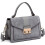 Miss Lulu Miss Lulu Women Top Handle Bag Suede Handbags Pu Leather Shoulder Bag Elegant Modern For Work Shopping Travel (Grey) 2