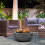 Dellonda Round MgO Fire Pit with BBQ Grill, Ø60cm, Safety Mesh Screen - Dark Grey - DG189 7