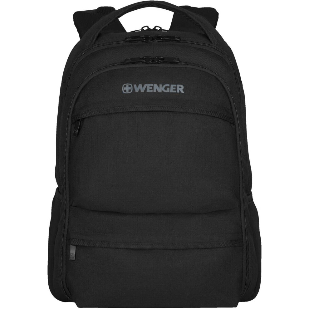 Wenger 600630 Fuse 16" Laptop Backpack Padded Laptop Compartment With Ipad/Tablet / Ereader Pocket In {20 Litres} Black