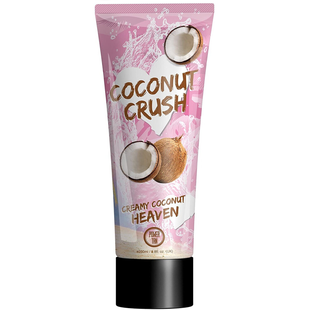 Power Tan Coconut Crush Sunbed Tanning Lotion Cream Accelerator 250ml