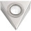 Leyton Lighting 20w 12v halogen triangle downlight under shelf light stainless steel 1