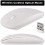 REALMAX 2.4 GHZ Wireless Mini Ultra-thin USB Cordless with | Optical Mouse Scroll Wheel | for Gaming Windows Computer PC Laptop Macbook iMac Macbook 1