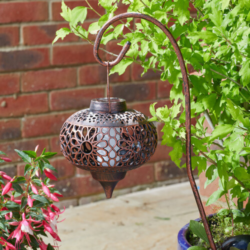 Smart Garden 2 Pack Solar Power Outdoor Flame Effect Lantern Stake Light | Garden Decor Pathway 1