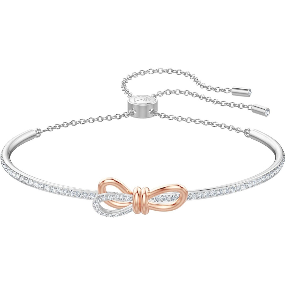 Swarovski Lifelong Bow Bangle White