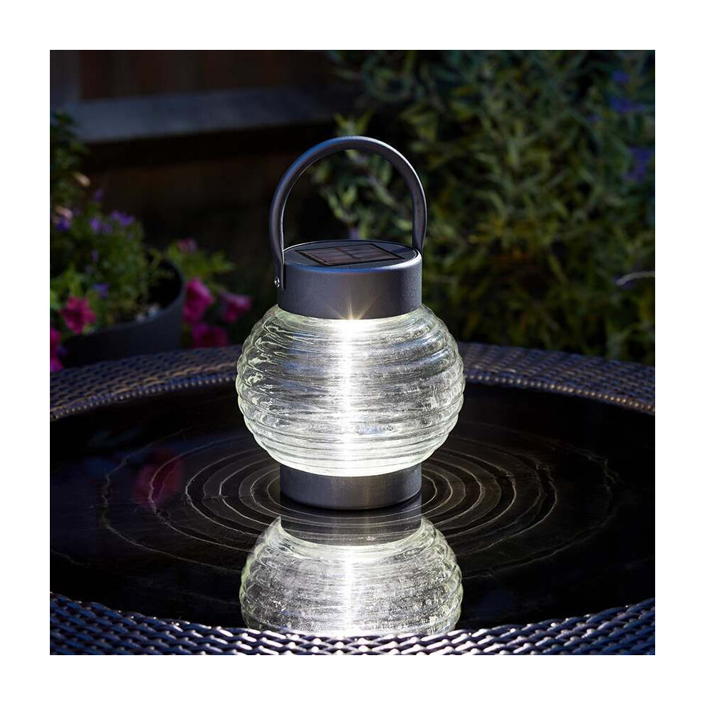 17cm Solar Power Outdoor Hanging LED Lantern | Garden Table patio Decor