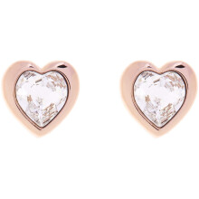 Ted Baker Hanella Swarovski Crystal Heart Stud Earrings, Rose Gold