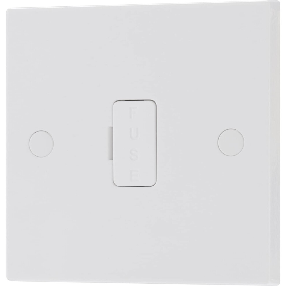 Bg Electrical 952-0J Unswitched Connection Unit, White Moulded, 13 Amp, 8.6 Cm*3.0 Cm*8.6 Cm 5021166952007