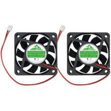 Security-01 2-Pack 60mm by 60mm by 15mm 6015 12V DC 0.10A Ball Bearing Brushless Cooling Fan 2pin AV-F6015MB UL TUV