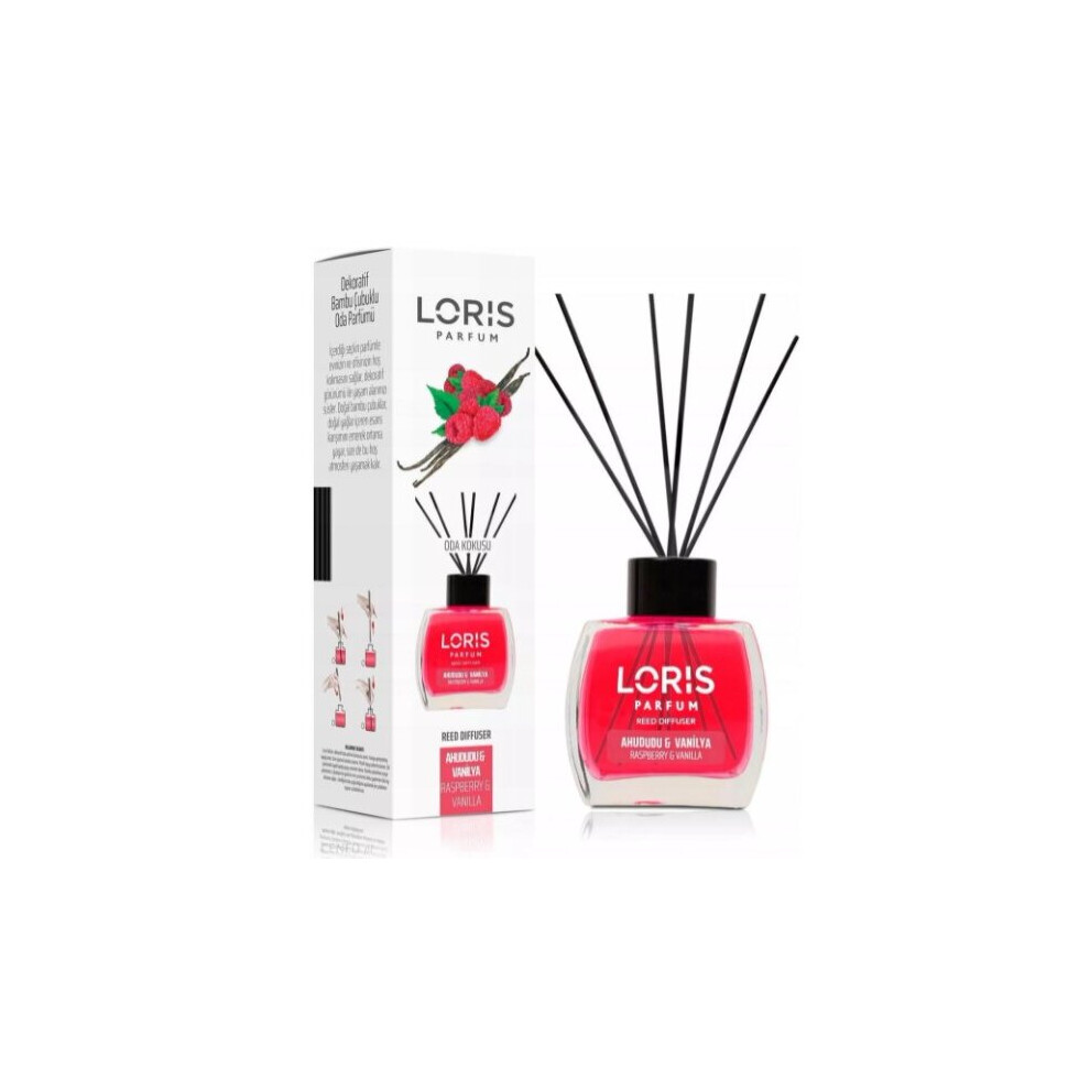 LORIS REED DIFFUSER AIR FRESHENER RASPBERRY AND VANILLA 120ML