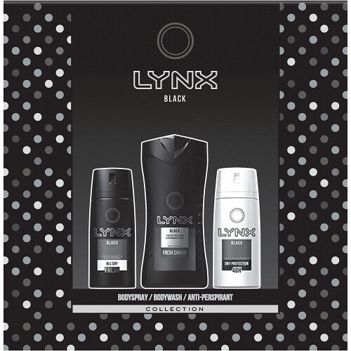 Lynx Lynx Black Trio Gift Set for Men