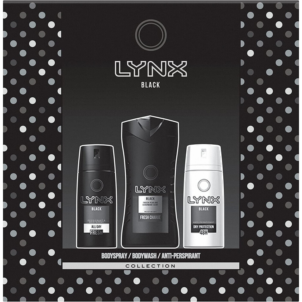 Lynx Black Trio Gift Set for Men