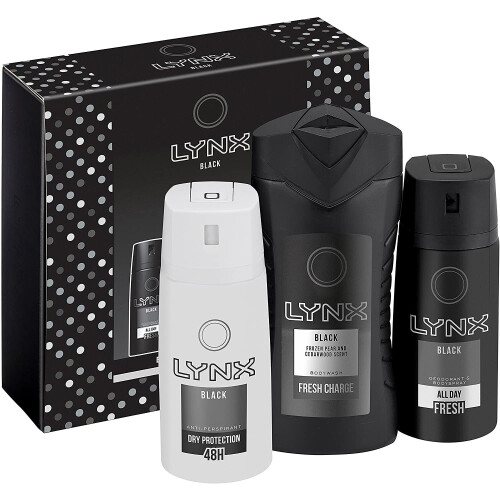 Lynx Lynx Black Trio Gift Set for Men 1