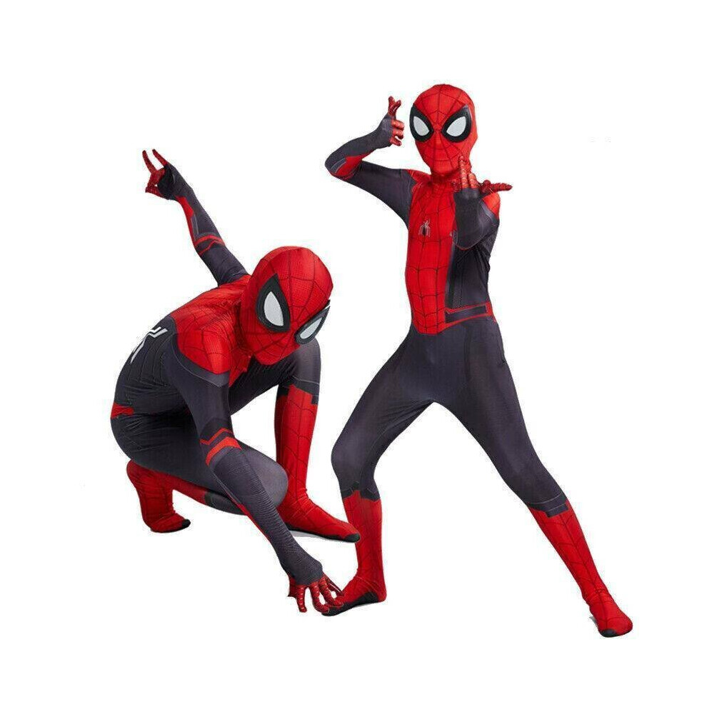 (9-11 Years) Kid Boy Spider-Man Far From Home Spiderman Zentai Party Cosplay Costume Clothes