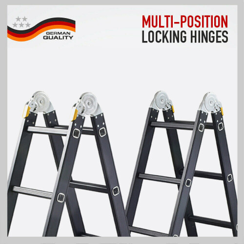 5.7M Combination Ladder Aluminium Folding Multi-Purpose Platform 2